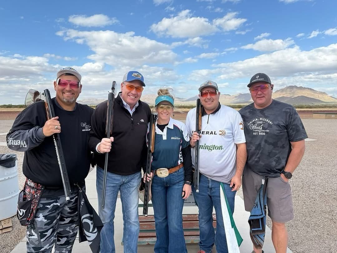 Trap shooters on the line at Tucson Trap & Skeet